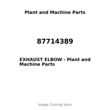 87714389 - EXHAUST ELBOW