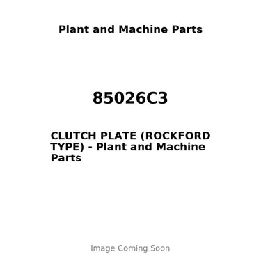 85026C3 - CLUTCH PLATE (ROCKFORD TYPE)