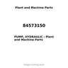 84573150 - PUMP, HYDRAULIC