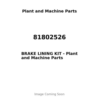 81802526 - BRAKE LINING KIT