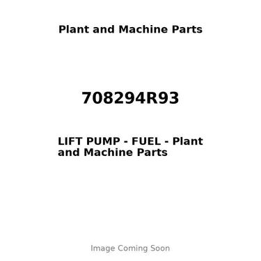 708294R93 - LIFT PUMP - FUEL
