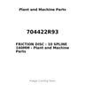 704422R93 - FRICTION DISC - 10 SPLINE 140MM