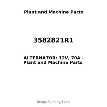 3582821R1 - ALTERNATOR: 12V, 70A