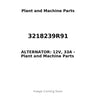 3218239R91 - ALTERNATOR: 12V, 33A