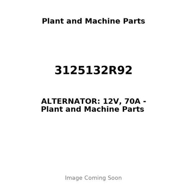 3125132R92 - ALTERNATOR: 12V, 70A
