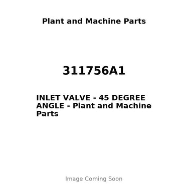 311756A1 - INLET VALVE - 45 DEGREE ANGLE