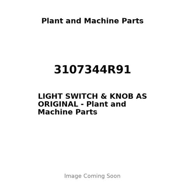 3107344R91 - LIGHT SWITCH & KNOB AS ORIGINAL