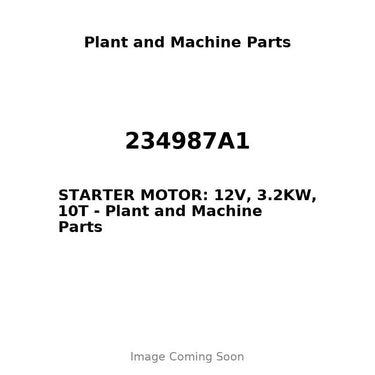 234987A1 - STARTER MOTOR: 12V, 3.2KW, 10T