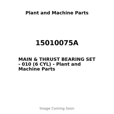 15010075A - MAIN & THRUST BEARING SET - 010 (6 CYL)