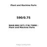 590/0.75 - MAIN BRG SET+T/W.75MM