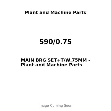 590/0.75 - MAIN BRG SET+T/W.75MM