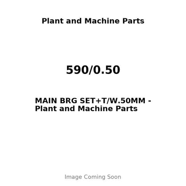 590/0.50 - MAIN BRG SET+T/W.50MM