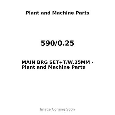 590/0.25 - MAIN BRG SET+T/W.25MM