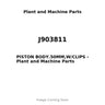 J903811 - PISTON BODY.50MM,W/CLIPS