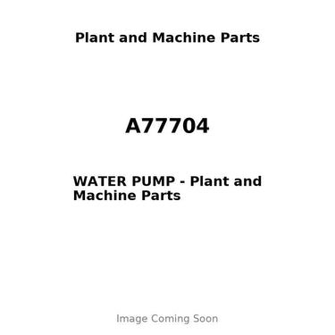 A77704 - WATER PUMP