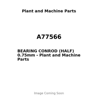 A77566 - BEARING CONROD (HALF) 0.75mm