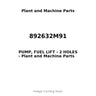 892632M91 - PUMP, FUEL LIFT - 2 HOLES