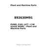 892630M91 - PUMP, FUEL LIFT - C/W GLASS BOWL