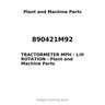 890421M92 - TRACTORMETER MPH - L/H ROTATION