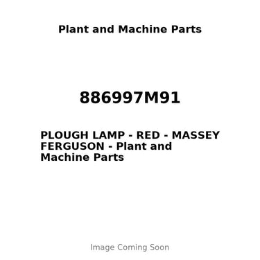 886997M91 - PLOUGH LAMP - RED - MASSEY FERGUSON