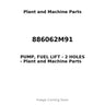 886062M91 - PUMP, FUEL LIFT - 2 HOLES