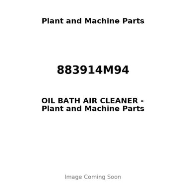 883914M94 - OIL BATH AIR CLEANER