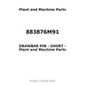 883876M91 - DRAWBAR PIN - SHORT