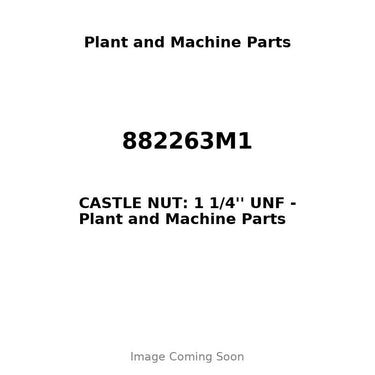882263M1 - CASTLE NUT: 1 1/4'' UNF