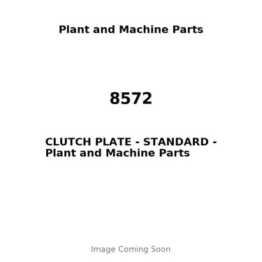 8572 - CLUTCH PLATE - STANDARD