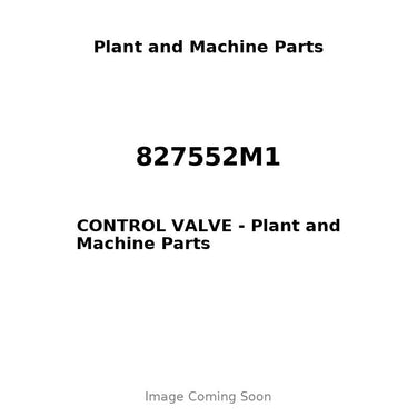 827552M1 - CONTROL VALVE