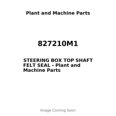 827210M1 - STEERING BOX TOP SHAFT FELT SEAL