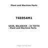 746954M1 - GEAR, BALANCER - 24 TEETH