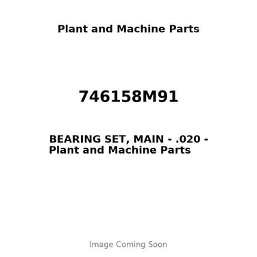 746158M91 - BEARING SET, MAIN - .020