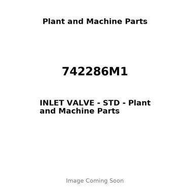 742286M1 - INLET VALVE - STD