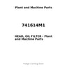 741614M1 - HEAD, OIL FILTER