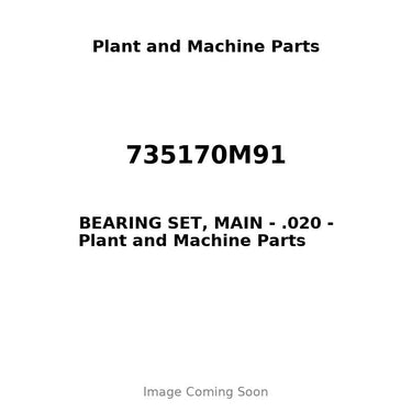 735170M91 - BEARING SET, MAIN - .020