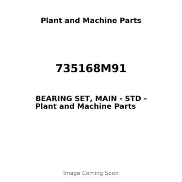 735168M91 - BEARING SET, MAIN - STD