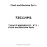 735114M1 - THRUST WASHER KIT - STD