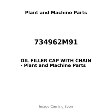 734962M91 - OIL FILLER CAP WITH CHAIN