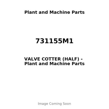 731155M1 - VALVE COTTER (HALF)