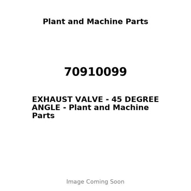 70910099 - EXHAUST VALVE - 45 DEGREE ANGLE