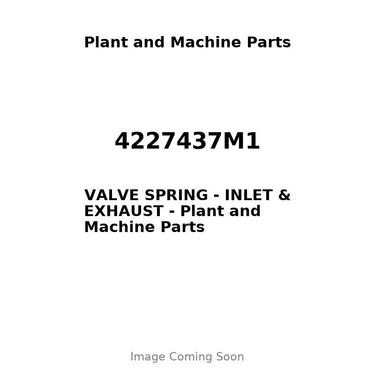 4227437M1 - VALVE SPRING - INLET & EXHAUST