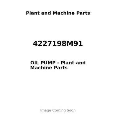 4227198M91 - OIL PUMP