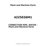 4225036M1 - CONNECTION PIPE, WATER