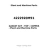 4222920M91 - GASKET SET - TOP - COPPER