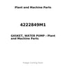 4222849M1 - GASKET, WATER PUMP