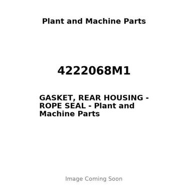 4222068M1 - GASKET, REAR HOUSING - ROPE SEAL