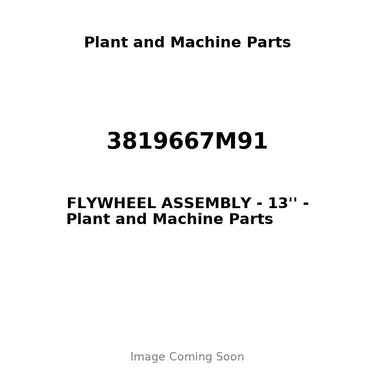 3819667M91 - FLYWHEEL ASSEMBLY - 13''