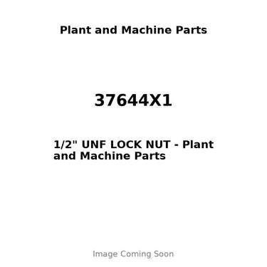 37644X1 - 1/2" UNF LOCK NUT