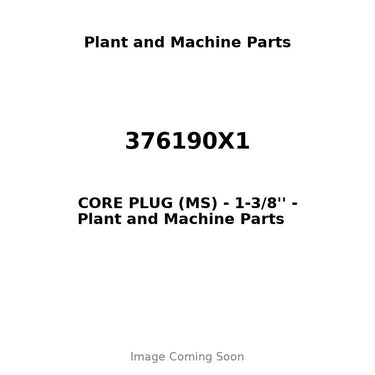 376190X1 - CORE PLUG (MS) - 1-3/8''